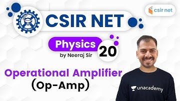 10:00 AM - CSIR UGC NET 2020 | Physics by Neeraj Sir | Operational Amplifier