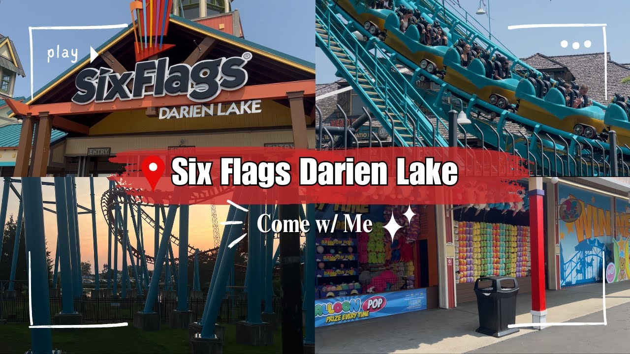 Come to Six Flags Darien Lake With Me | Family Vlog + Rides - YouTube