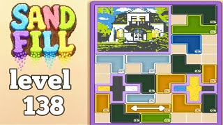 Sand Fill Block Puzzle level 138 gameplay walkthrough solution 