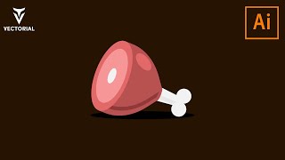 How to draw a Meat icon in Adobe Illustrator