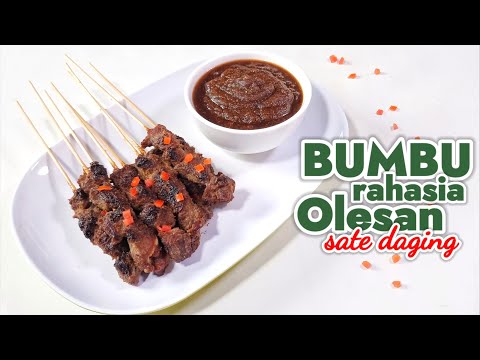 Bumbu Olesan Sate Daging Sapi Sebelum Dibakar