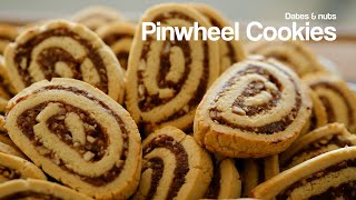 Dates & Nuts Pinwheel Cookies