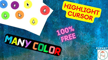 How to highlight mouse pointer 💥💥