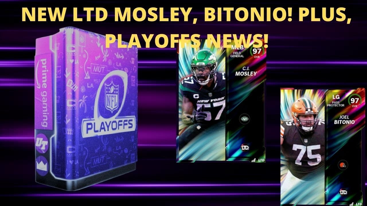 WE HAVE GAMECHANGER PACKS FOR NEW LTD MOSLEY, BITONIO! PLUS PLAYOFFS INFO/MADDEN 22 ULTIMATE TEAM