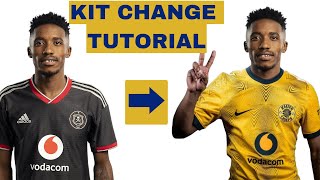 How to Change Player kit/shirt| Swapping Orlando Pirates shirt for a Kaizer Chiefs shirt: Tutorial screenshot 5