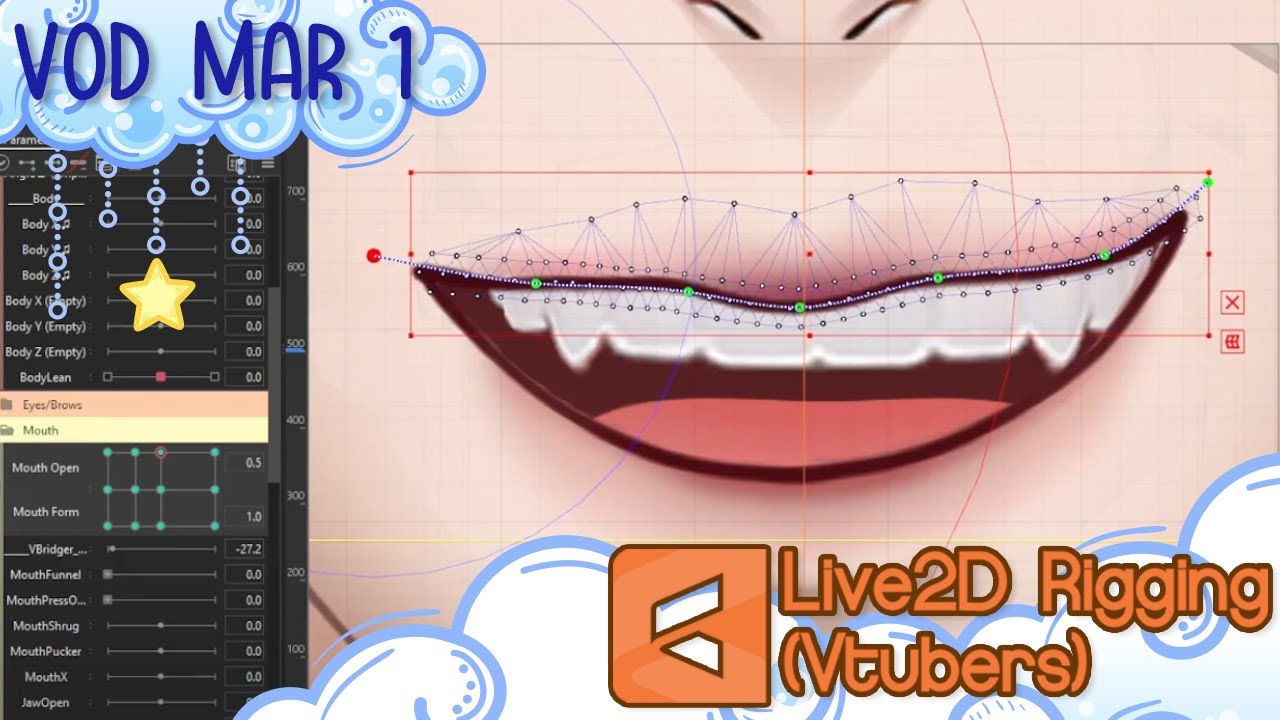 [VOD 3/1/24] Live2d rigging & Live model testing! - YouTube