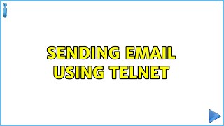 Sending email using Telnet