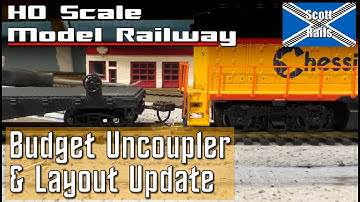 DIY Kadee Uncoupler And Latest Update On My New HO Scale Model Railroad Layout