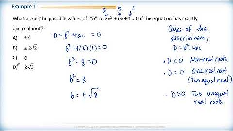 Math 2200 - Ch4. Sec.4.4 The Quadratic Formula 1abc - Review Questions