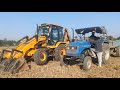 JCB 3dx Loading Mud | Swaraj Trolly | Mahindra 475 Di | Powertrac Euro 50 Tractor | Jcb Tractor 4You