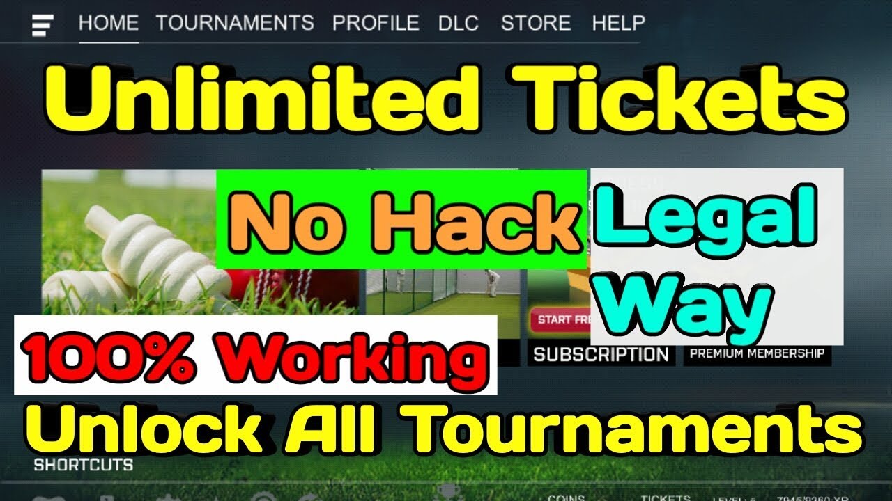 Real Cricket 18 | Get Unlimited Tickets & Unlock All Tournaments | Legal Ways | No Hack | IPL 2018 |