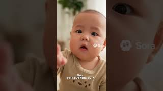 【お出かけ前事件】ママ、ズボン後ろ前じゃない!?🤣👶|AIままと赤ちゃんの会話日記 #29|Funny Baby Talk Shorts JP/EN