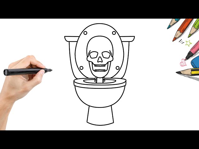トイレ　スカル　原画 どのようにスカルスキビディトイレを描くか - YouTube