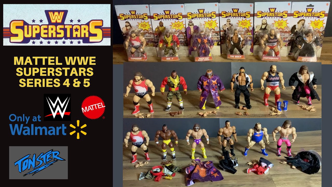 Macho Man Rocks Mattel WWE Superstars Series 4 & 5 Review! Macho Man! The Rock! Mr. T ...