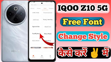 IQOO Z10 5g Free Font Style Change Kaise Kare // How To Change Free Font Style Setting In IQOO Z10