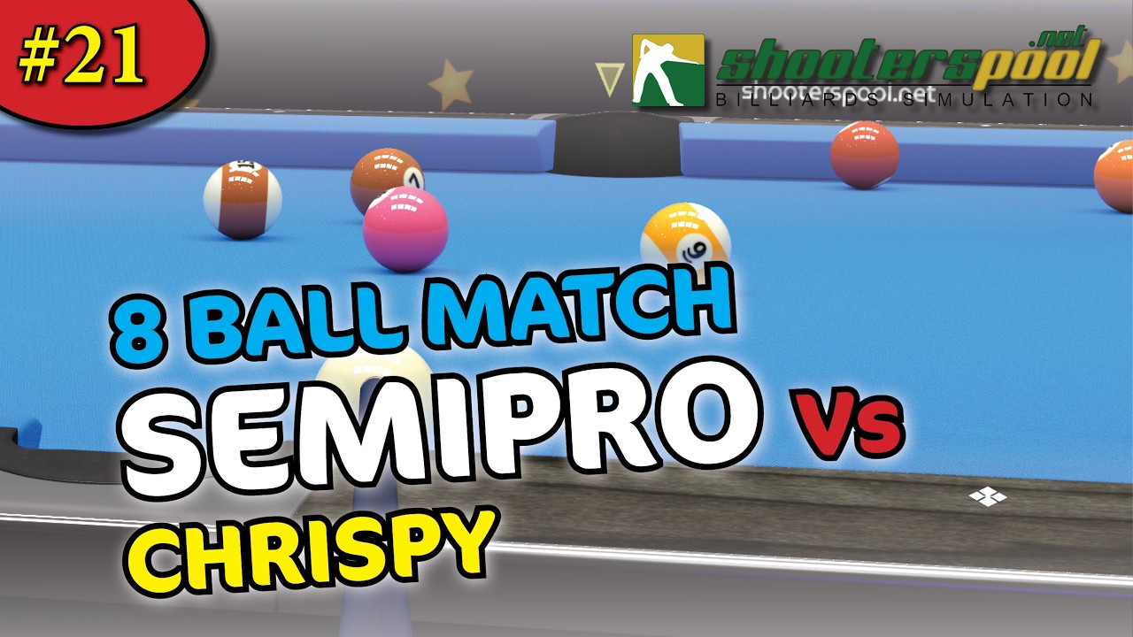 Shooters Pool - 8 ball - Race to 7 - SemiPro (3434) Vs Chrispy (3154)