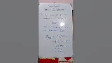 Practice Session | Group Theory