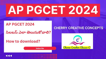 How to download syllabus for AP PGCET 2024 | Appgcet 2024 | syllabus | exam pattern