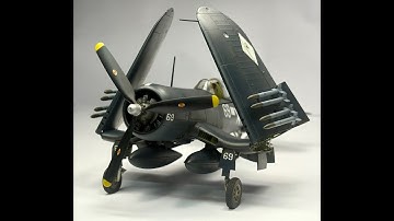 Tamiya 1/48 F4U 1D Corsair Full Build | Scale Model Aircraft Building