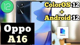 Oppo A16 ColorOS 12 & Android 12 Update || Oppo A16 New Update