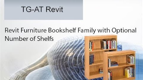 Revit Furniture Bookshelf Family with Optional Number of Shelfs
