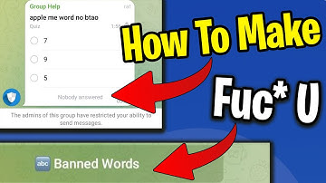 Telegram Tutorial 2022 :- How to Add Captcha with  Group Help Bot | Banned Words |