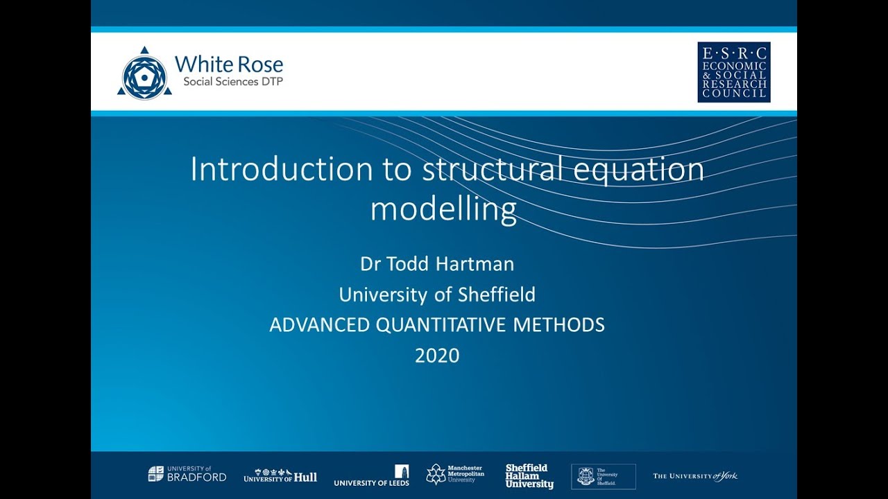 An introduction to structural equation modelling - YouTube