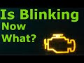 Why is the Check Engine Light Blinking While Driving