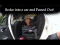 Man Breaks into a Car and Falls Asleep inside.