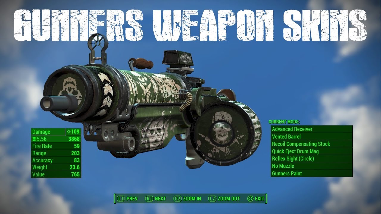 fallout 4 weapon skins mod fallout 4 weapon skins mod