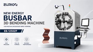 EB-1250ZP Busbar 3D Bending Machine | Enamelled Copper Wire Forming for Motor Crossover Busbar.