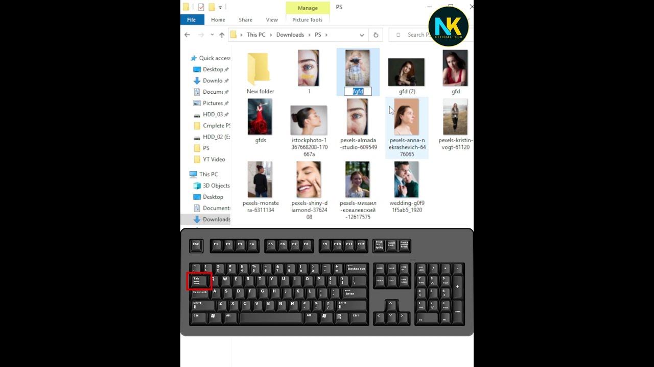 File rename keyboard shortcut key nk official tech viral shorts 