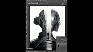 Silhouette Double Exposure Effects in Photoshop  #photoshop #doubleexposure