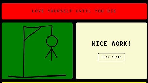 Simple Hangman Game(GUI) using JavaScript