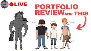 LIVE portfolio review and ANIMATION PROJECT created by my community?!