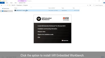 Using Smart Configurator with IAR Embedded Workbench for RL78 (1/2) - Installation