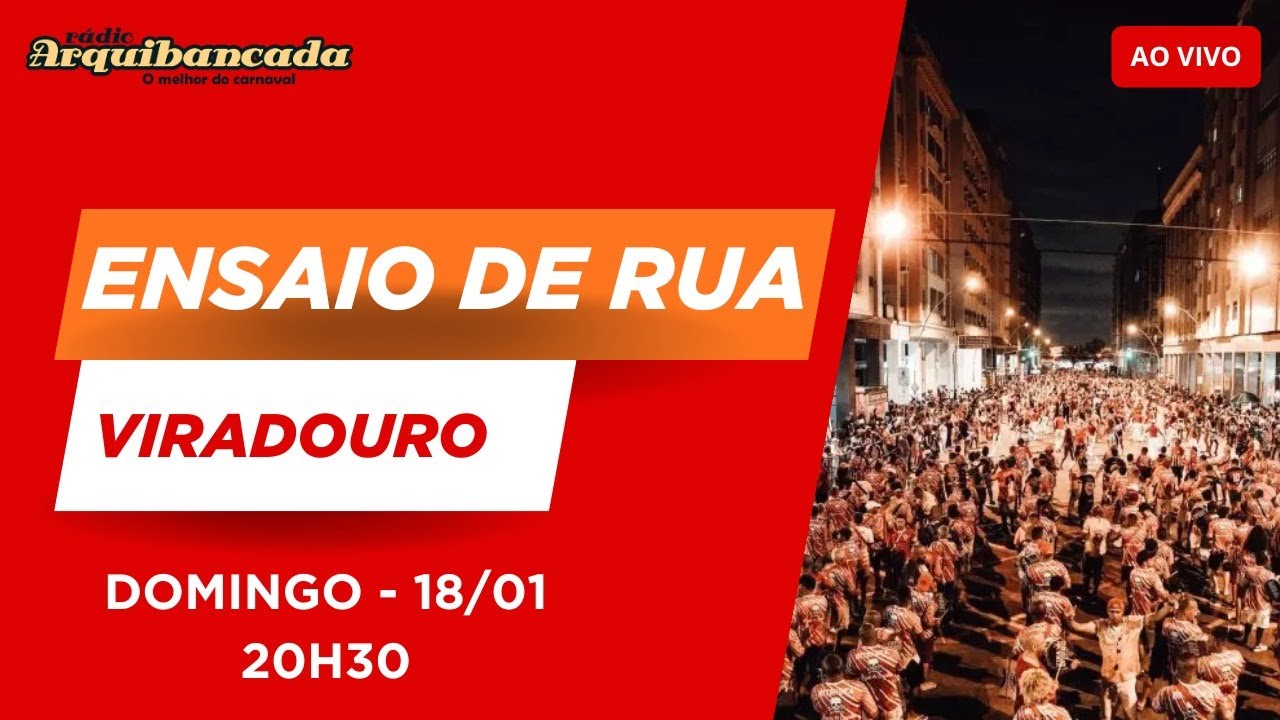 Ensaio de Rua da Unidos do Viradouro - AO VIVO - 18/01/26