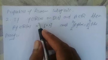 Riemann integral property#2, 3,4,5 by lecture 7 sir kamil nawaz