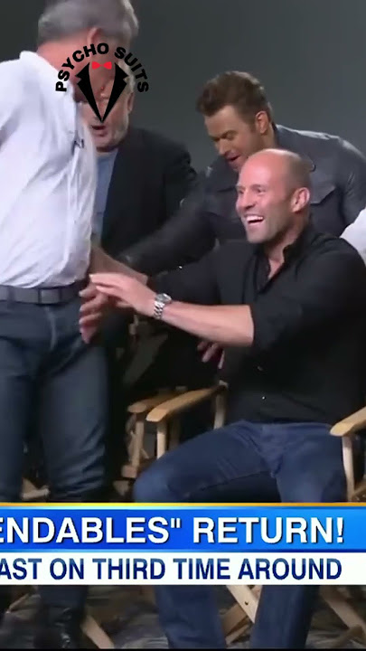 Accidental Reunion of Expendables  #sylvesterstallone #expendables