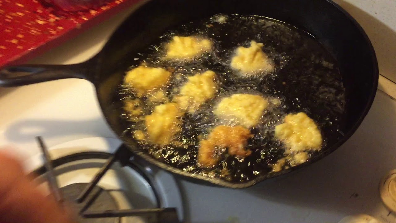 How to make fried corn bread - southern style - easy - YouTube