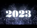 Появление надписи 2023 на морозном фоне футаж новый год 2023