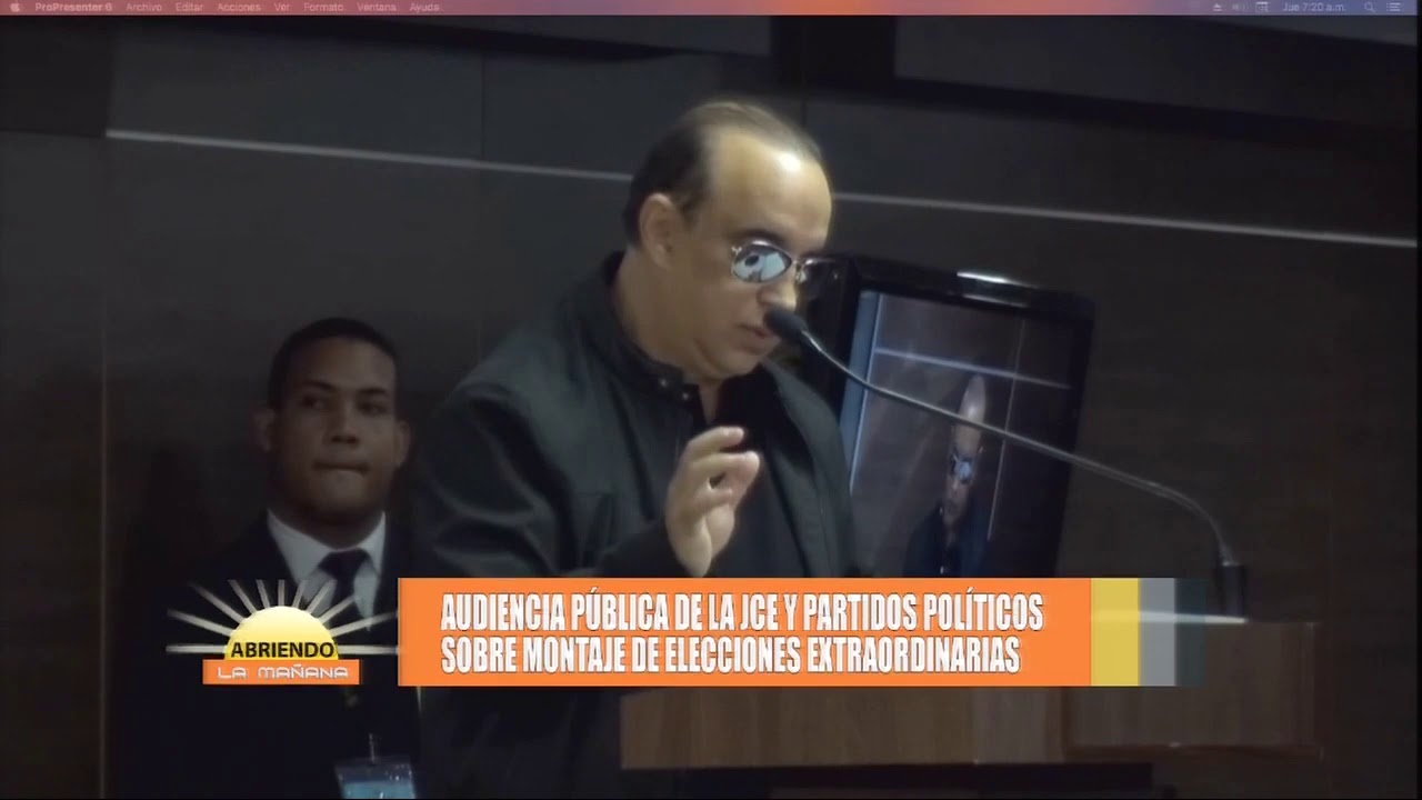 Audiencia Pública de la JCE y Partidos Políticos sobre montaje de ...