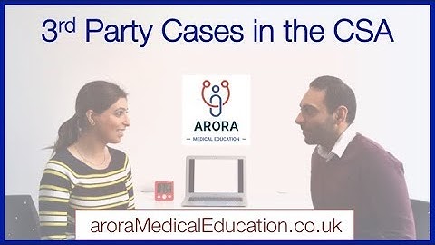 How to tackle 3rd PARTY CASES in the CSA Exam