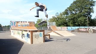 Almost Quintuple (5) kickflip!