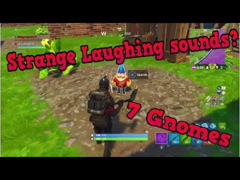 why am i hearing weird laughing sounds in fortnite new search 7 gnome challenge - weird noise in fortnite