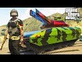 ВЗЛОМ И КРАЖА НОВОГО ТАНКА ОГРАБЛЕНИЕ В ГТА 5 ОНЛАЙН! ОБЗОР МОДА В GTA 5 МОДЫ видео игра как мультик