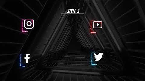 Neon Social Media Lower Thirds V2