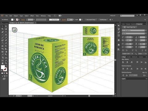 How to Apply Flat Graphics to the Perspective Grid  in Adobe Illustrator