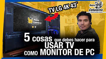 Como ajustar TV como monitor?