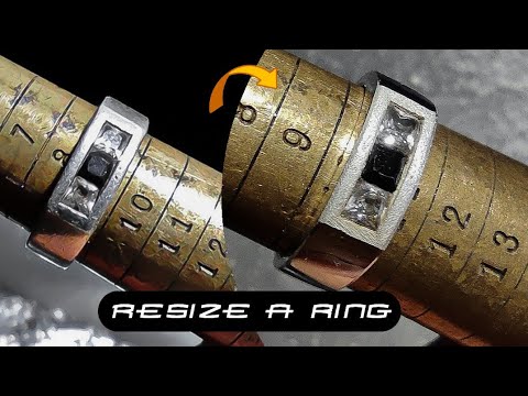 🟩how to enlarge a silver ring💎- resize a ring💎